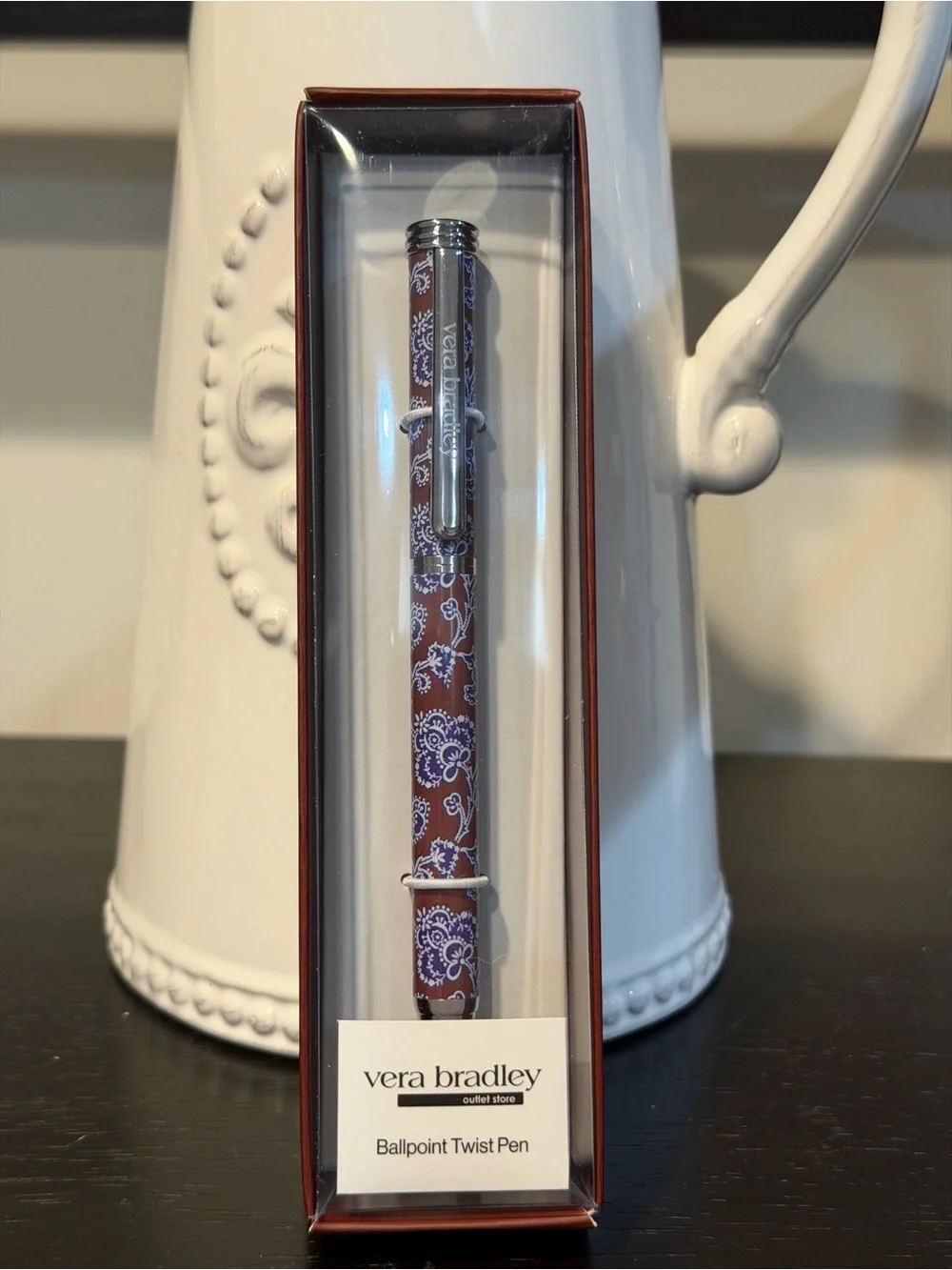 Vera Bradley Brown Paisley Ballpoint Twist Pen Cotswold